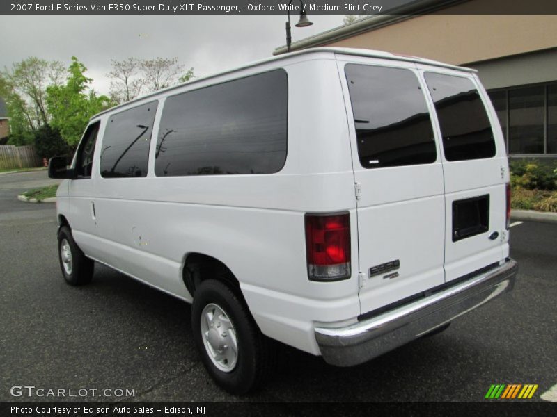 Oxford White / Medium Flint Grey 2007 Ford E Series Van E350 Super Duty XLT Passenger