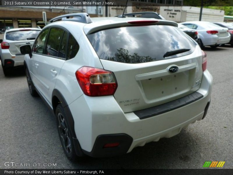 Satin White Pearl / Ivory 2013 Subaru XV Crosstrek 2.0 Limited