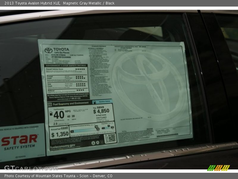 Magnetic Gray Metallic / Black 2013 Toyota Avalon Hybrid XLE