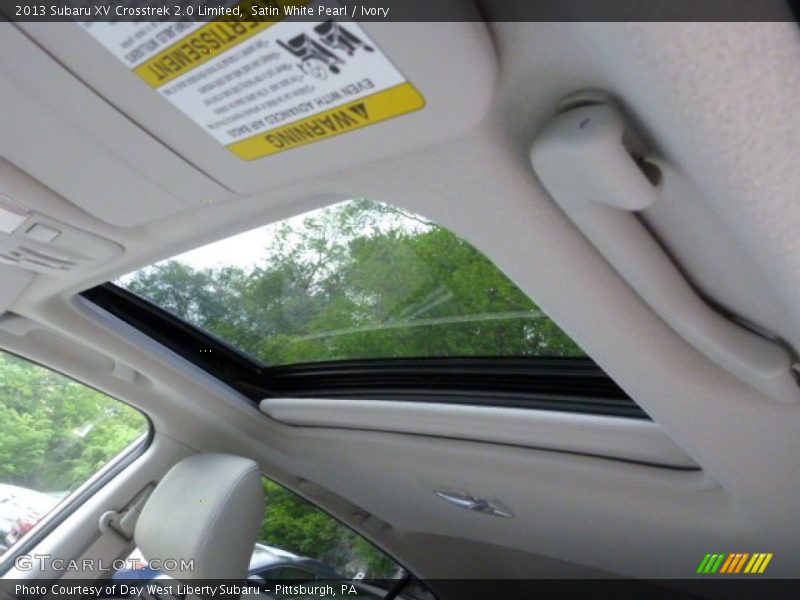 Satin White Pearl / Ivory 2013 Subaru XV Crosstrek 2.0 Limited