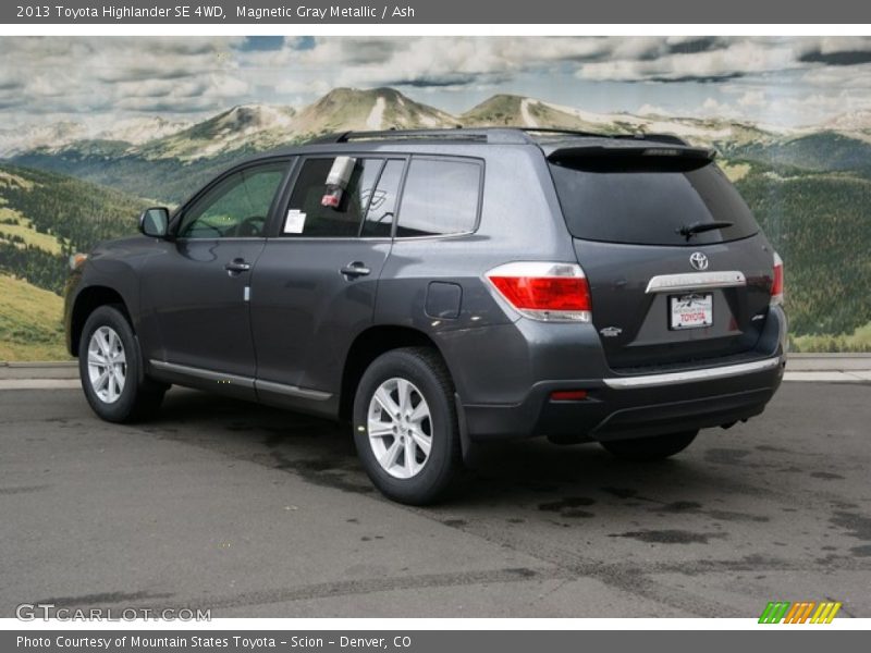 Magnetic Gray Metallic / Ash 2013 Toyota Highlander SE 4WD