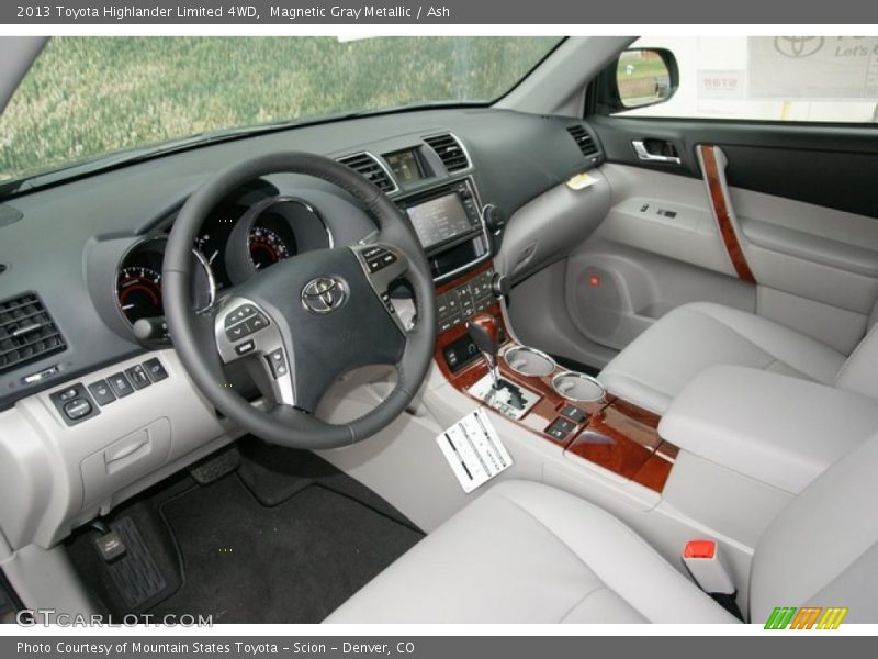 Magnetic Gray Metallic / Ash 2013 Toyota Highlander Limited 4WD