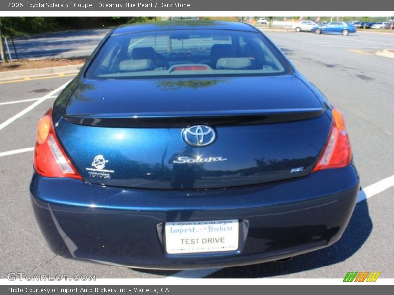 Oceanus Blue Pearl / Dark Stone 2006 Toyota Solara SE Coupe