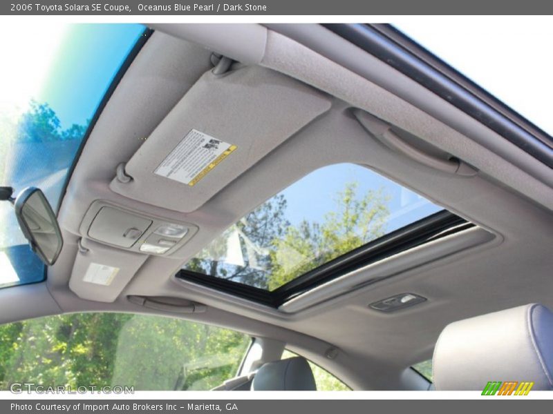 Sunroof of 2006 Solara SE Coupe