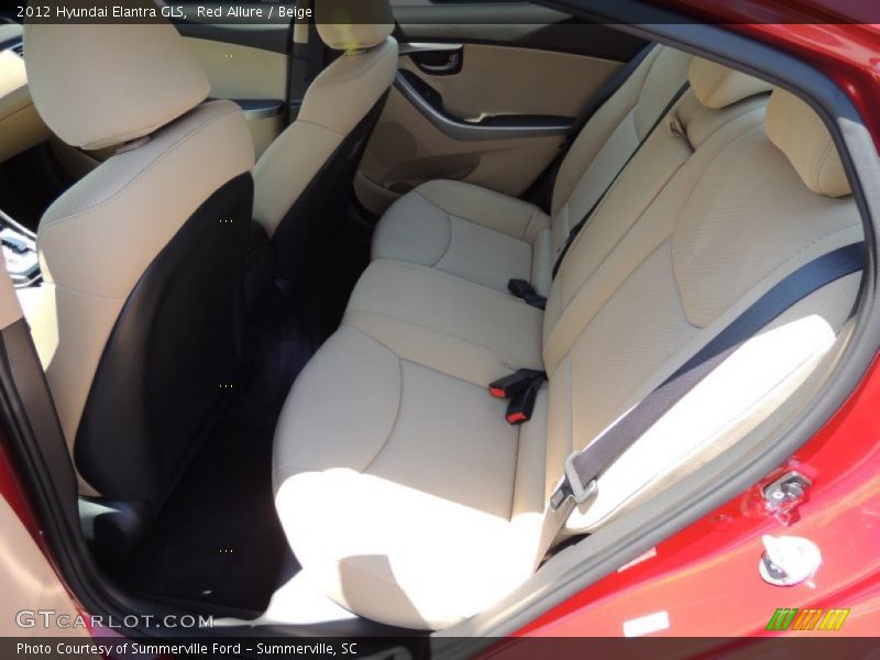 Red Allure / Beige 2012 Hyundai Elantra GLS