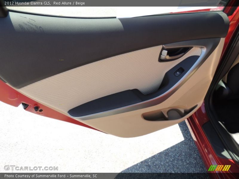 Red Allure / Beige 2012 Hyundai Elantra GLS