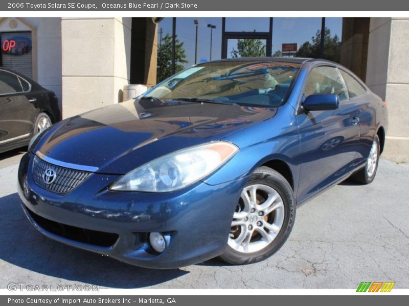 Oceanus Blue Pearl / Dark Stone 2006 Toyota Solara SE Coupe