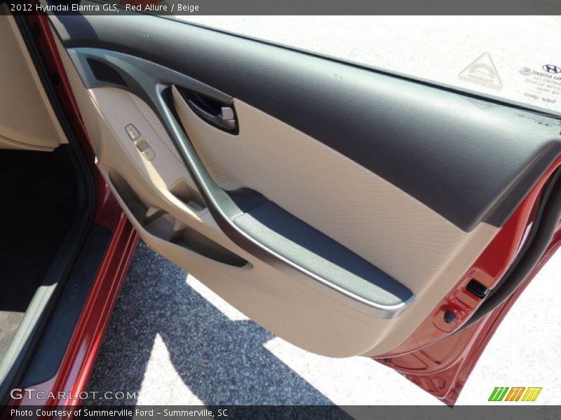 Red Allure / Beige 2012 Hyundai Elantra GLS