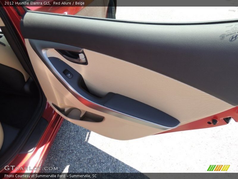 Red Allure / Beige 2012 Hyundai Elantra GLS
