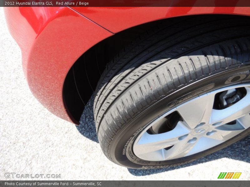 Red Allure / Beige 2012 Hyundai Elantra GLS