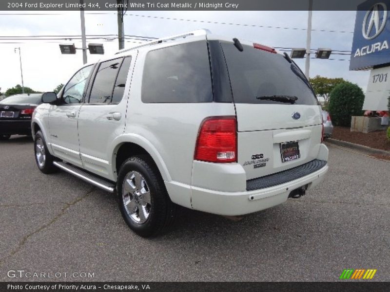 Ceramic White Tri Coat Metallic / Midnight Grey 2004 Ford Explorer Limited 4x4