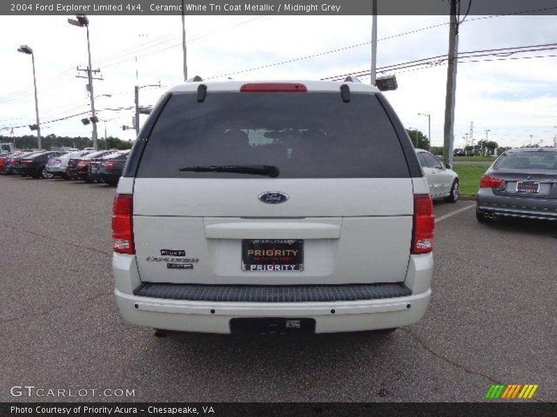 Ceramic White Tri Coat Metallic / Midnight Grey 2004 Ford Explorer Limited 4x4