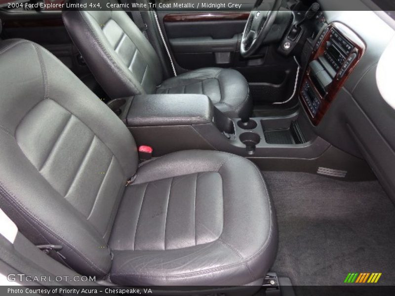 Ceramic White Tri Coat Metallic / Midnight Grey 2004 Ford Explorer Limited 4x4
