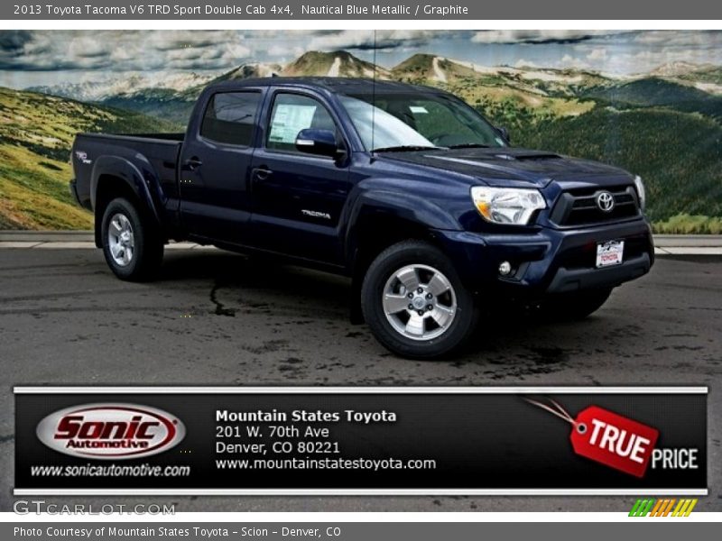Nautical Blue Metallic / Graphite 2013 Toyota Tacoma V6 TRD Sport Double Cab 4x4