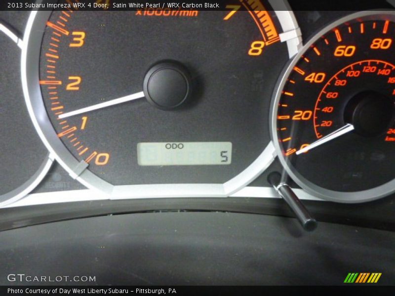 Satin White Pearl / WRX Carbon Black 2013 Subaru Impreza WRX 4 Door