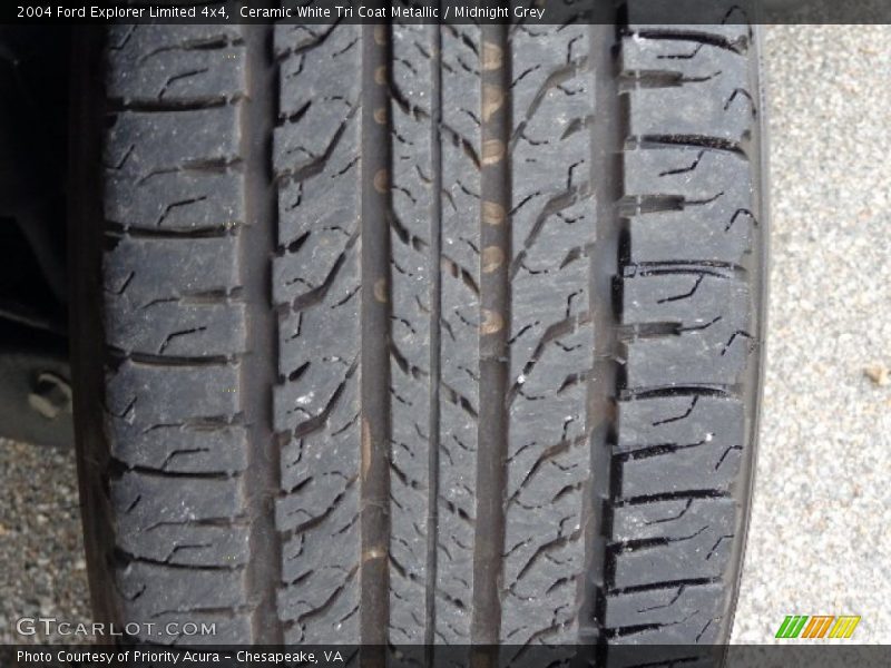 Ceramic White Tri Coat Metallic / Midnight Grey 2004 Ford Explorer Limited 4x4