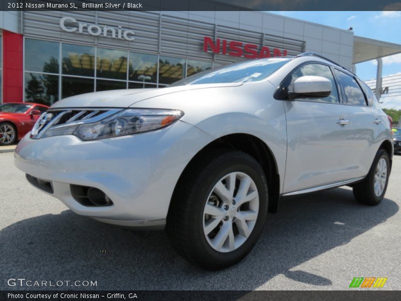 Brilliant Silver / Black 2012 Nissan Murano SL