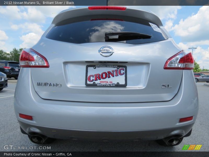 Brilliant Silver / Black 2012 Nissan Murano SL