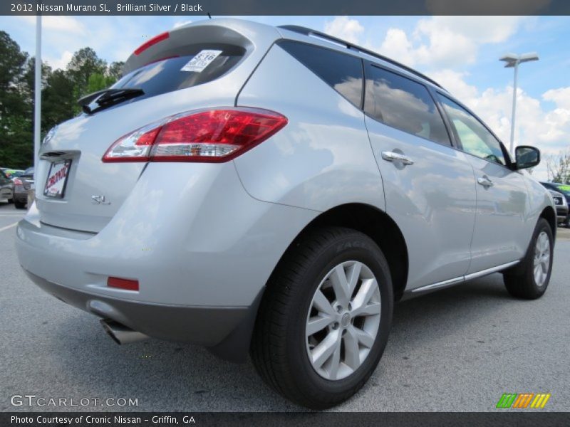 Brilliant Silver / Black 2012 Nissan Murano SL