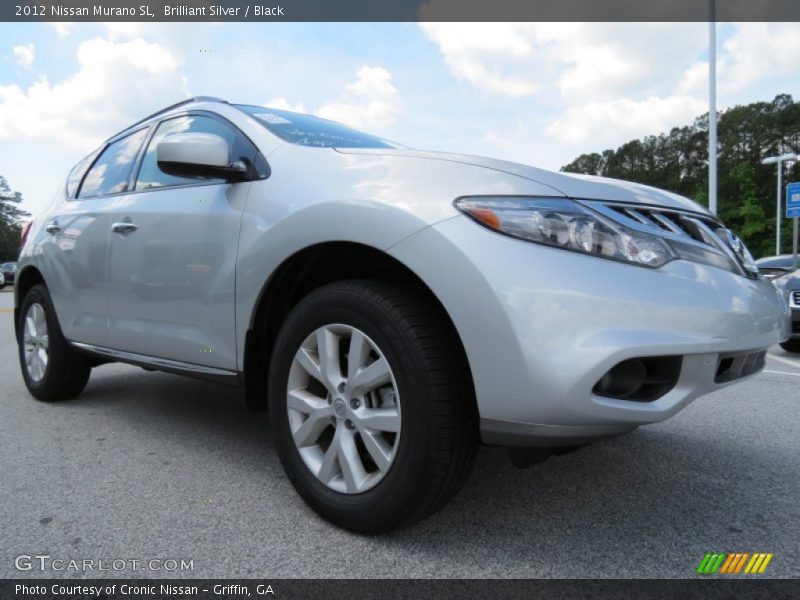 Brilliant Silver / Black 2012 Nissan Murano SL