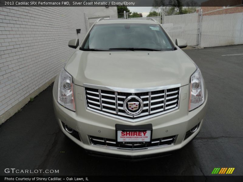 Silver Coast Metallic / Ebony/Ebony 2013 Cadillac SRX Performance FWD