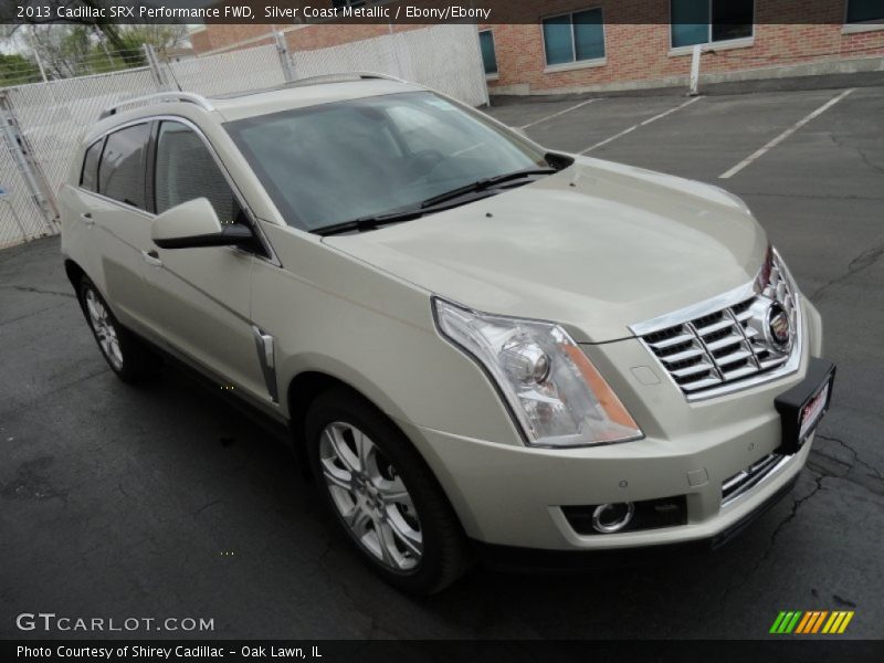 Silver Coast Metallic / Ebony/Ebony 2013 Cadillac SRX Performance FWD