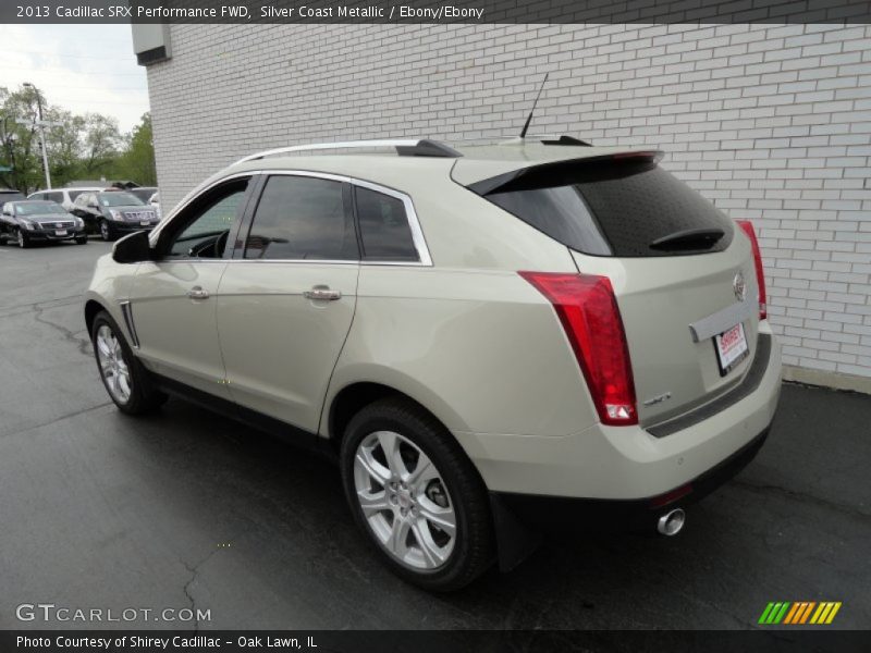 Silver Coast Metallic / Ebony/Ebony 2013 Cadillac SRX Performance FWD