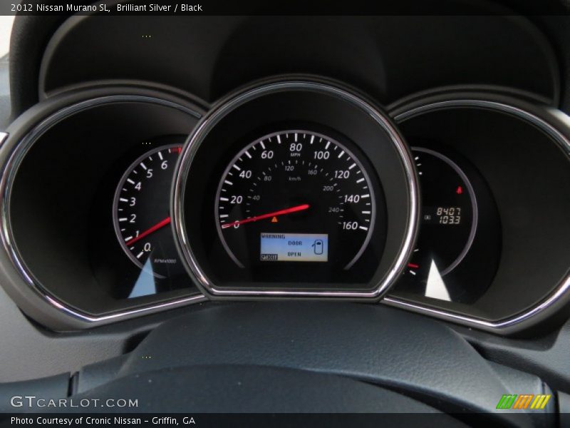 Brilliant Silver / Black 2012 Nissan Murano SL