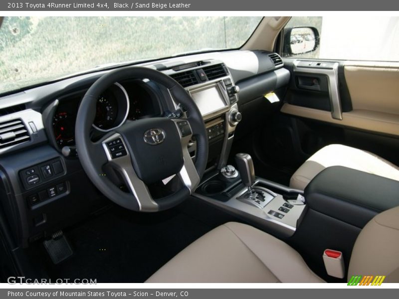 Black / Sand Beige Leather 2013 Toyota 4Runner Limited 4x4