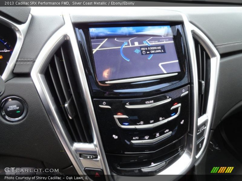 Silver Coast Metallic / Ebony/Ebony 2013 Cadillac SRX Performance FWD
