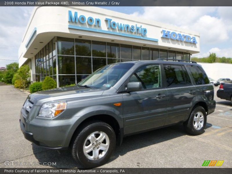 Nimbus Gray Metallic / Gray 2008 Honda Pilot Value Package 4WD