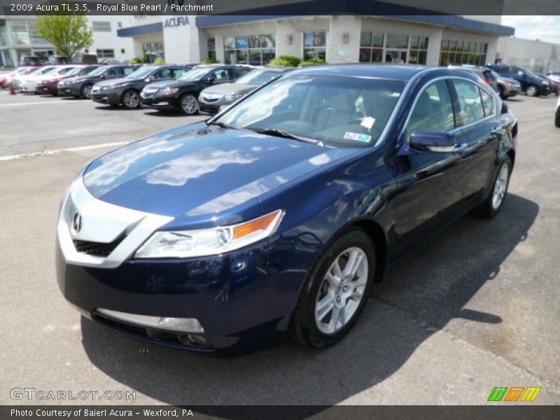 Royal Blue Pearl / Parchment 2009 Acura TL 3.5