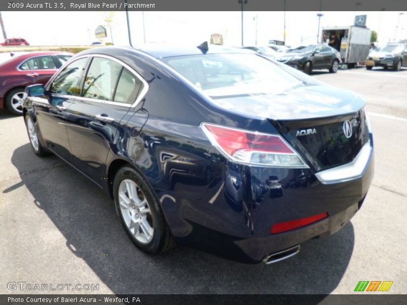 Royal Blue Pearl / Parchment 2009 Acura TL 3.5