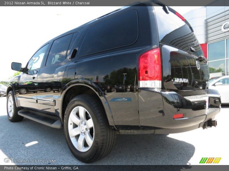 Blizzard White / Charcoal 2012 Nissan Armada SL