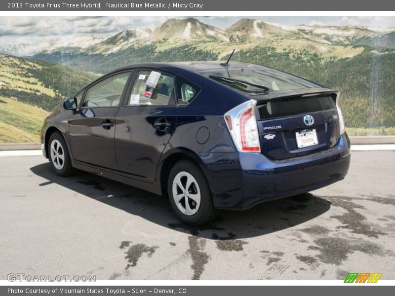 Nautical Blue Metallic / Misty Gray 2013 Toyota Prius Three Hybrid