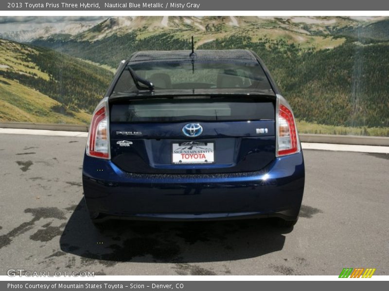 Nautical Blue Metallic / Misty Gray 2013 Toyota Prius Three Hybrid