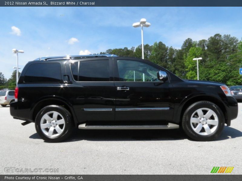 Blizzard White / Charcoal 2012 Nissan Armada SL