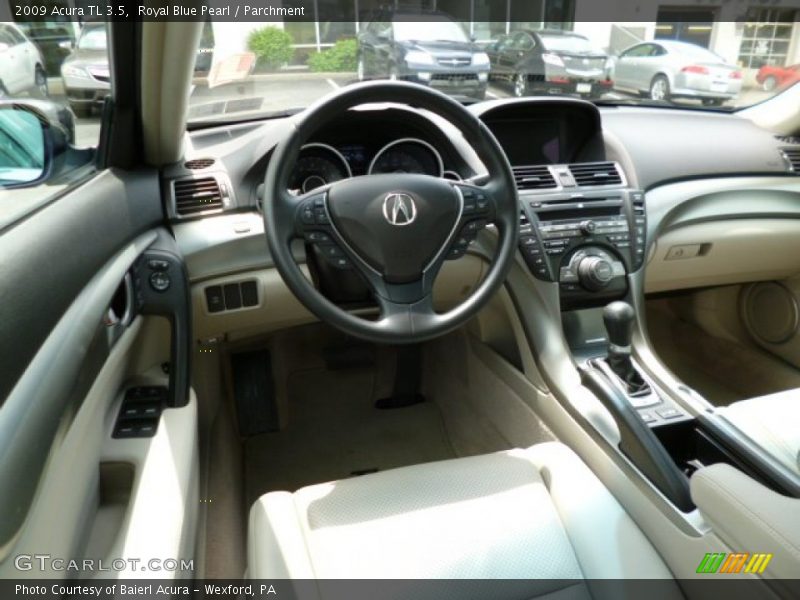 Royal Blue Pearl / Parchment 2009 Acura TL 3.5