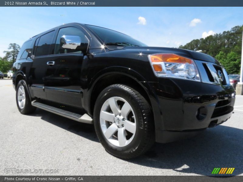 Blizzard White / Charcoal 2012 Nissan Armada SL