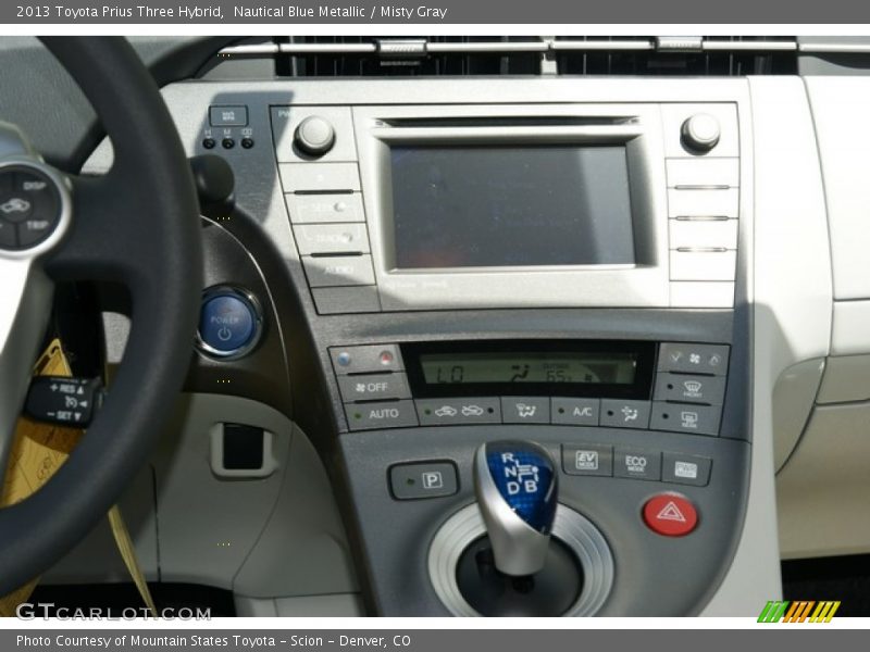 Nautical Blue Metallic / Misty Gray 2013 Toyota Prius Three Hybrid