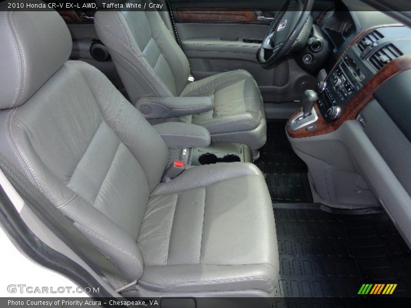 Taffeta White / Gray 2010 Honda CR-V EX-L AWD