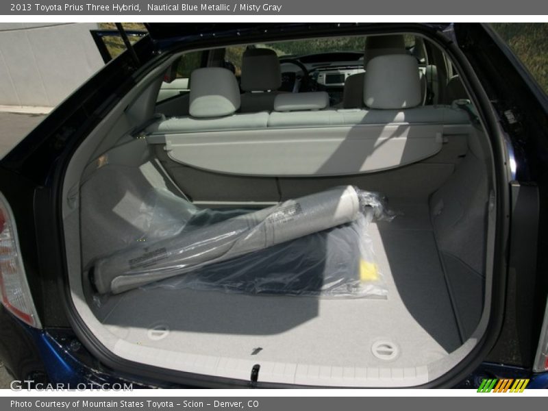 Nautical Blue Metallic / Misty Gray 2013 Toyota Prius Three Hybrid