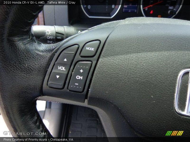 Taffeta White / Gray 2010 Honda CR-V EX-L AWD