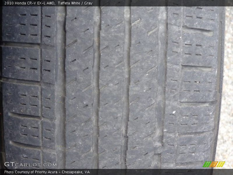 Taffeta White / Gray 2010 Honda CR-V EX-L AWD