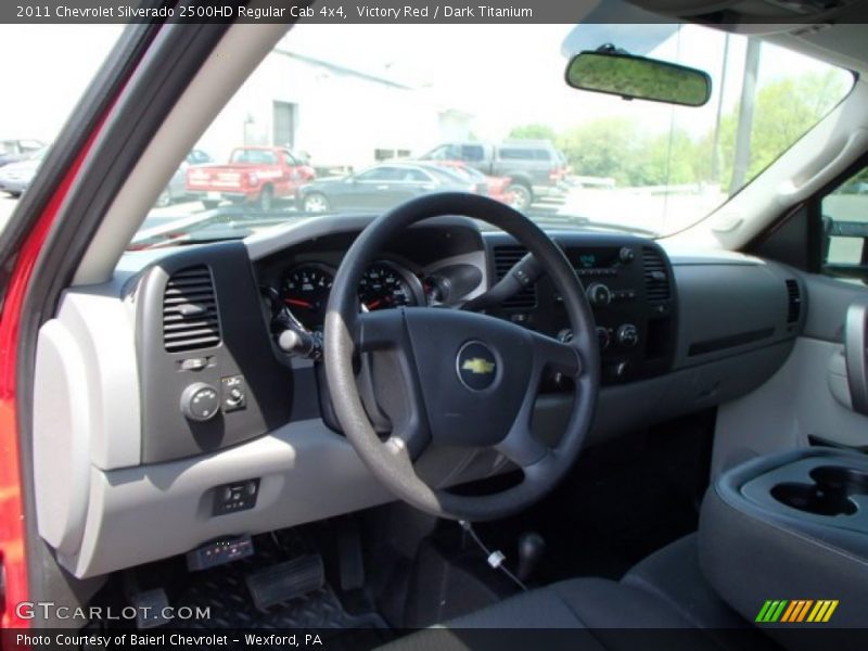 Victory Red / Dark Titanium 2011 Chevrolet Silverado 2500HD Regular Cab 4x4