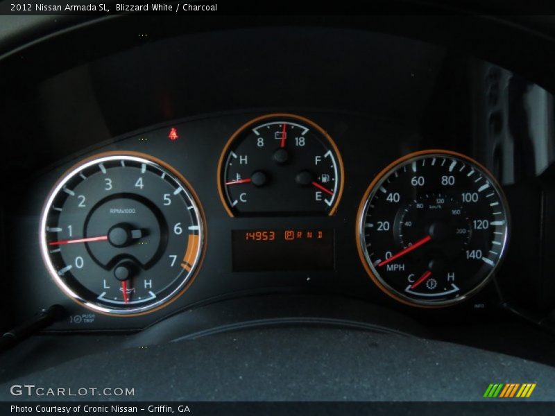 Blizzard White / Charcoal 2012 Nissan Armada SL