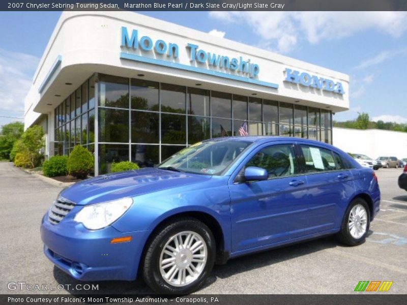 Marathon Blue Pearl / Dark Slate Gray/Light Slate Gray 2007 Chrysler Sebring Touring Sedan