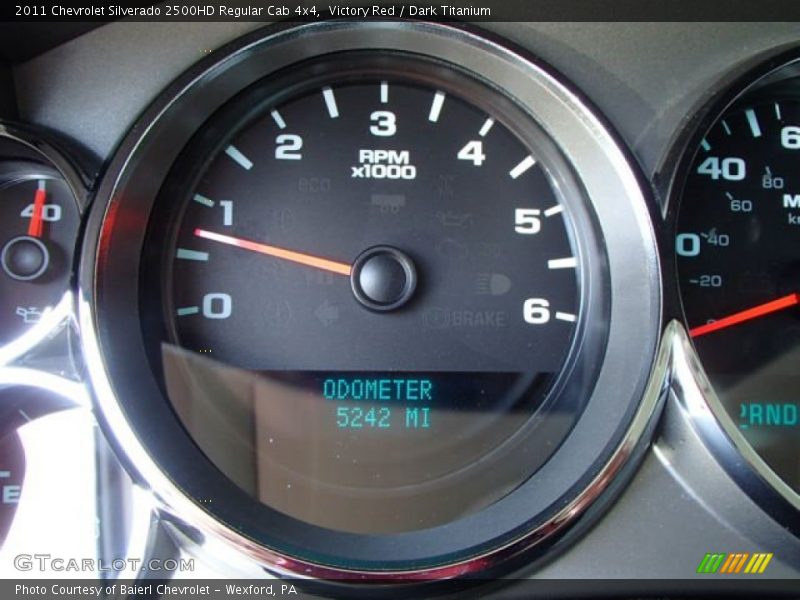 Victory Red / Dark Titanium 2011 Chevrolet Silverado 2500HD Regular Cab 4x4