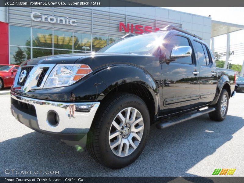 Super Black / Steel 2012 Nissan Frontier SL Crew Cab