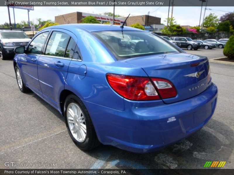 Marathon Blue Pearl / Dark Slate Gray/Light Slate Gray 2007 Chrysler Sebring Touring Sedan